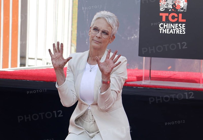Jamie Lee Curtis at Jamie Lee Curtis hand and footprint in cement ceremony held at the TCL Chinese Theatre in Hollywood, USA on October 12, 2022