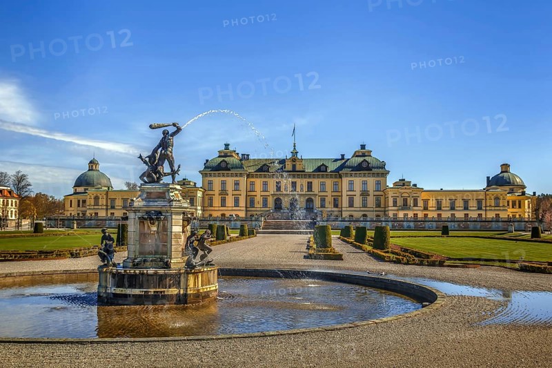 The Drottningholm Palace is the private residence of the Swedish royal family in Stockholm, Sweden, Europe