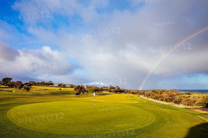 Flinders Golf Course on the Mornington Peninsula on a winter's afternoon in Victoria, Australia, Oceania