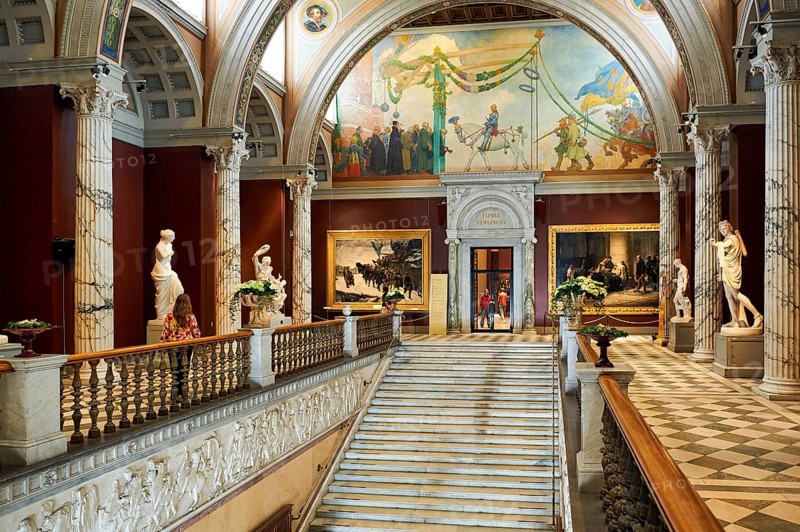 The interiors of the Stockholm Nationalmuseum. Sweden