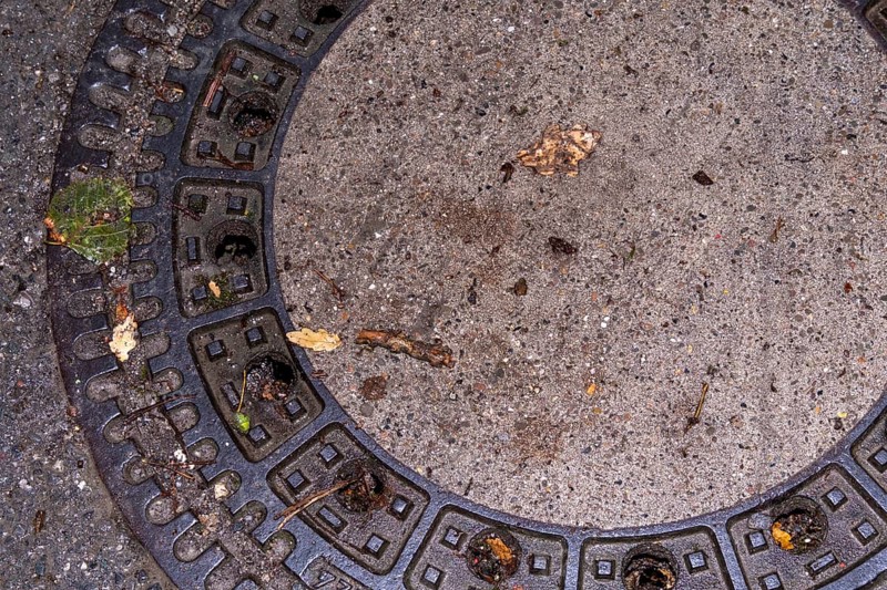 Gully cover after the rain