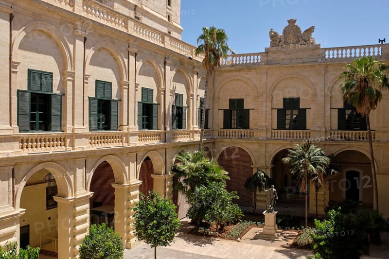 Courtyard of the Grand Master's Palace, Valletta, Malta, Europe