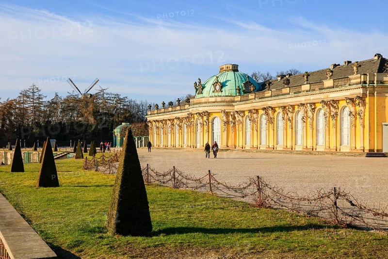 Sanssouci Palace, Unesco World Heritage Park Sanssouci, Potsdam, Brandenburg, Germany, Europe