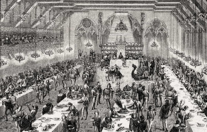 Banquet, Paris, France, Middle Ages, Europe