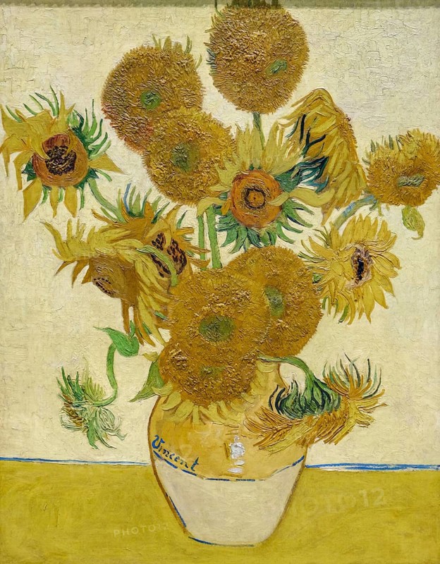 Vincent Van Gogh, sunflowers, 1888, oil on canvas, National Gallery, London, England, Great Britain