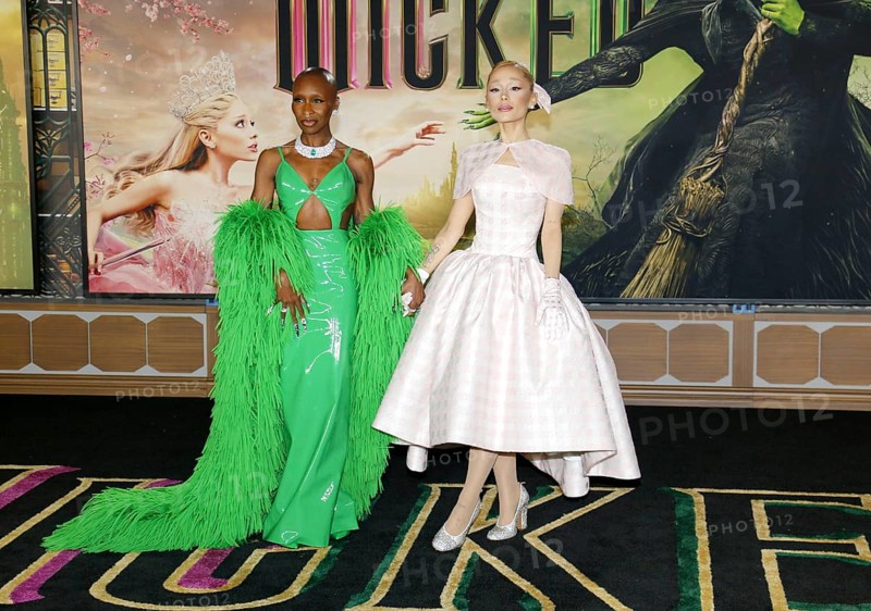 Cynthia Erivo and Ariana Grande at the Los Angeles premiere of 'Wicked' held at the Dorothy Chandler Pavilion in Los Angeles, USA on November 9, 2024., Los Angeles, California, USA, North America
