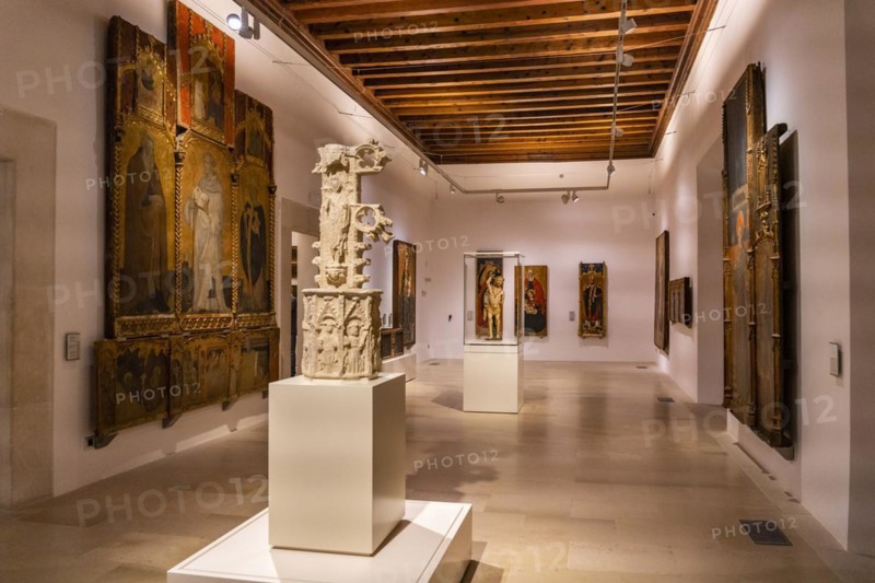 End cross of the door of Santa Catalina, 1441, Guillem Sagrera, Museu de Mallorca, Palma, Majorca, Spain, Europe