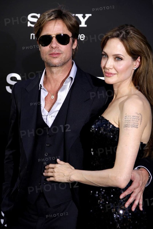Angelina Jolie and Brad Pitt at the Los Angeles premiere of 'Salt held at the Grauman's Chinese Theatre in Hollywood, USA on July 19, 2010. Hollywood