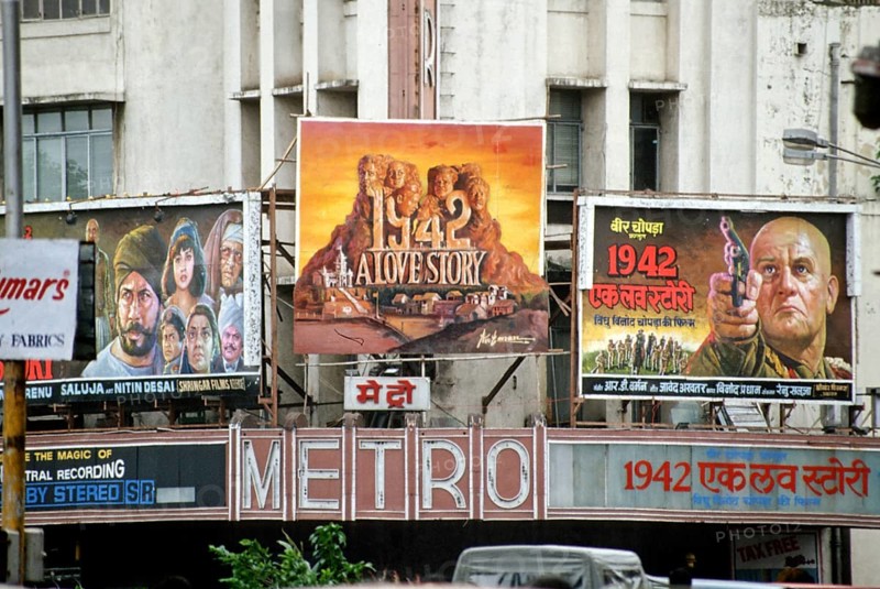 Film poster of 1942 A Love Story at Metro theatre, bombay mumbai, maharashtra, India, Asia