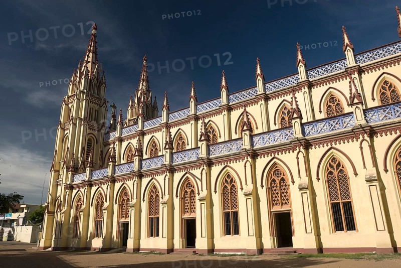 Saint Mary cathedral constructed in 1916, Madurai, Tamil Nadu, India, Asia