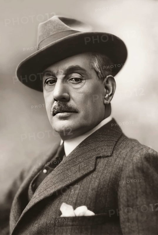 Giacomo Puccini, 1858 –1924, Italian composer, digitally edited according to a photograph
