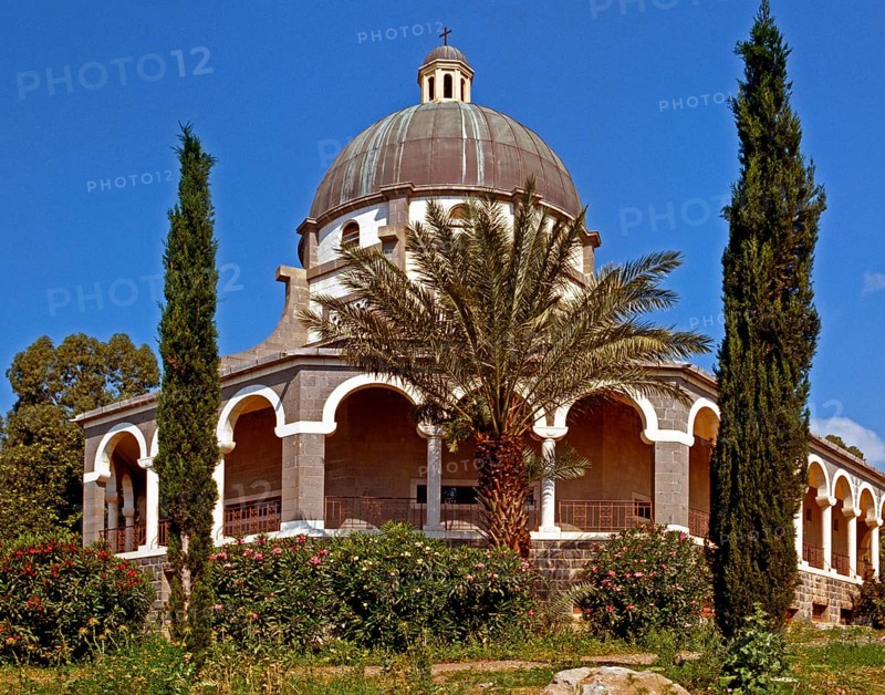 Church on the Mount of Beatitudes, Tabgha, Israel, Asia