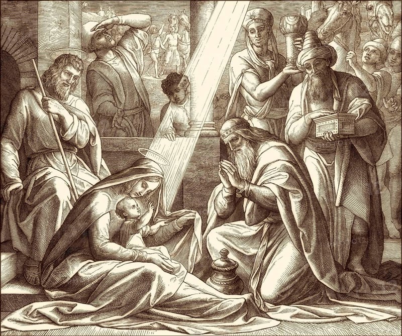 The biblical Magi, by Julius Schnorr von Carolsfeld