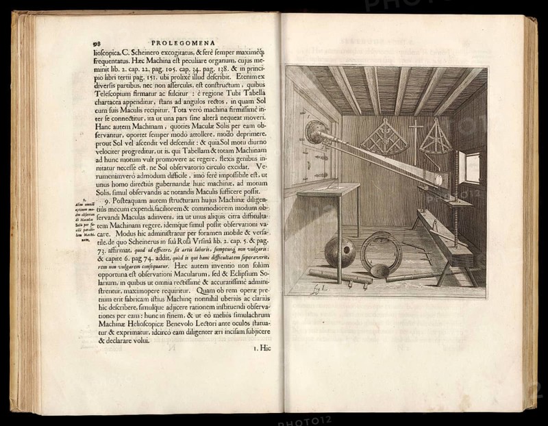 Selenographia, description of the moon, book by Johannes Hevelius, 1647