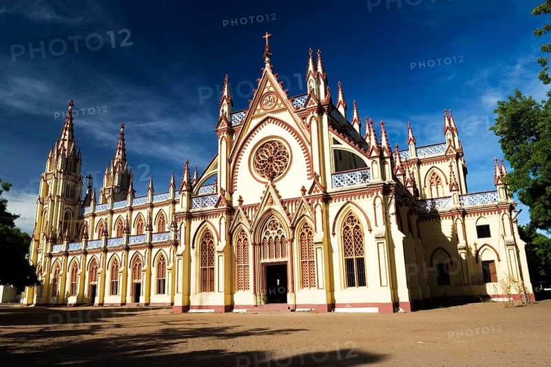 Saint Mary cathedral constructed in 1916, Madurai, Tamil Nadu, India, Asia