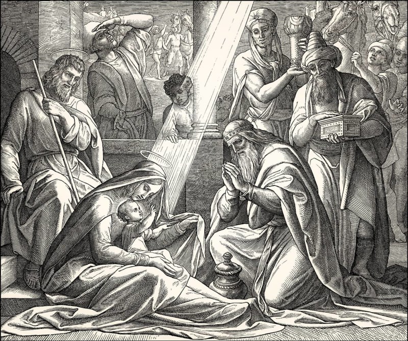 The biblical Magi, by Julius Schnorr von Carolsfeld