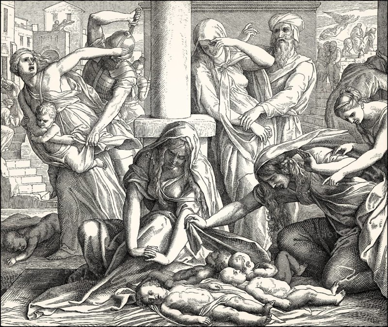 Massacre of the Innocents, New Testament, by Julius Schnorr von Carolsfeld, 1860