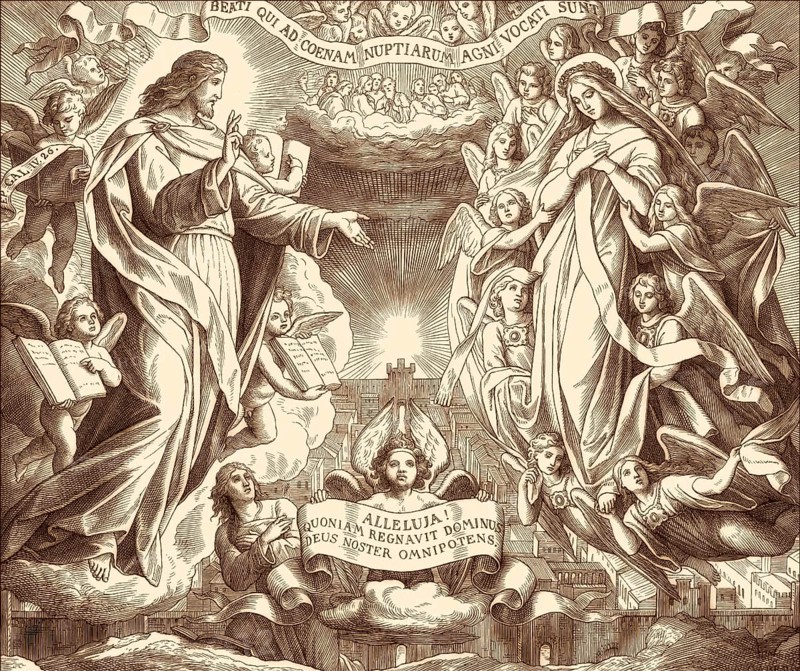 The New Jerusalem, Book of Revelation, New Testament, by Julius Schnorr von Carolsfeld, 1860