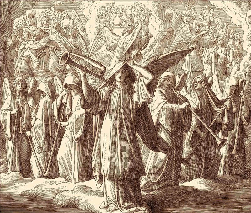 Seven Seals Of God, Book of Revelation, New Testament, by Julius Schnorr von Carolsfeld, 1860