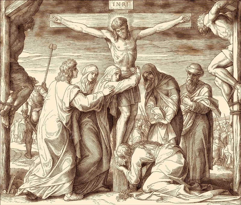 The Crucifixion of Jesus, by Julius Schnorr von Carolsfeld, 1860