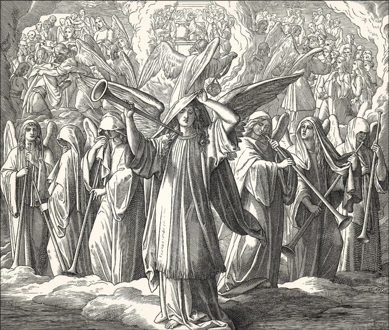 Seven Seals Of God, Book of Revelation, New Testament, by Julius Schnorr von Carolsfeld, 1860