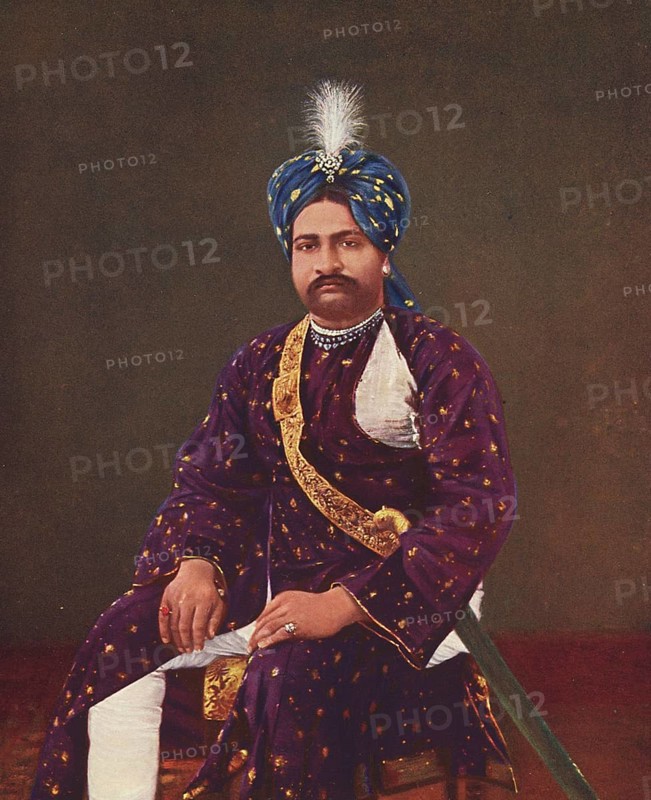 Prince Sher Zaman Born in 1881, Prince and first son of Rasul Khan, Photo taken in early 1900's, Junagadh, Gujarat, India, Asia