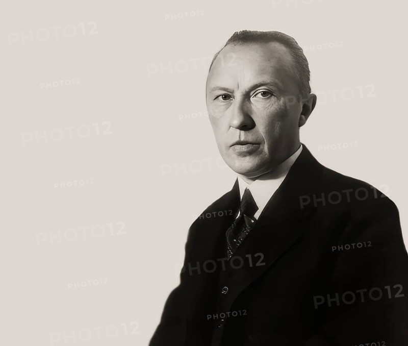 Portrait of Konrad Adenauer as a young man, 1876-1967, mayor of Cologne, first Chancellor of the Federal Republic of Germany, Europe, digitally edited