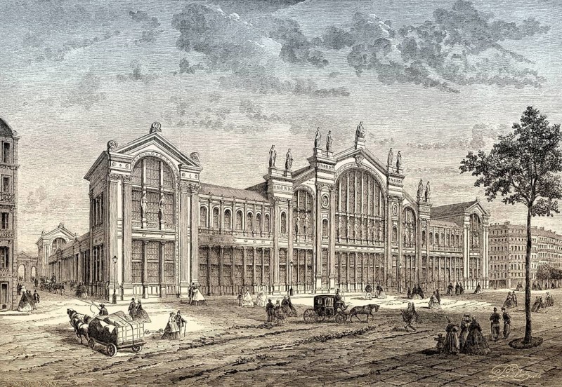 The Gare du Nord, railway station Paris-Nord Paris, France, 19th century, Europe