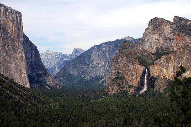 Bridal Veil falls, World Heritage Site 1984, Yosemite National park, California, USA United States of America