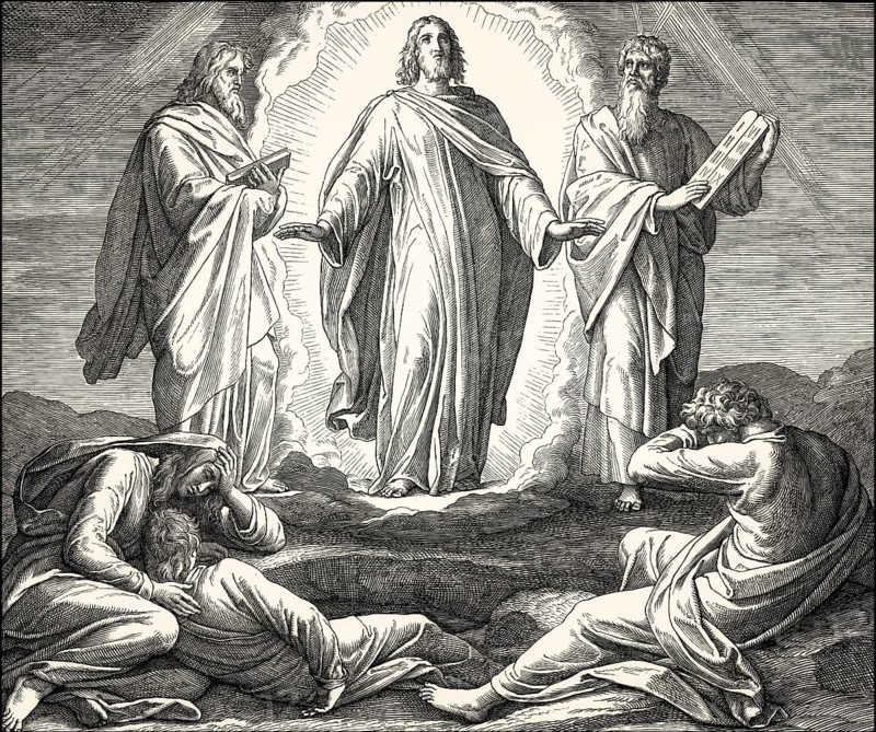 The Transfiguration of Jesus, New Testament, by Julius Schnorr von Carolsfeld, 1860