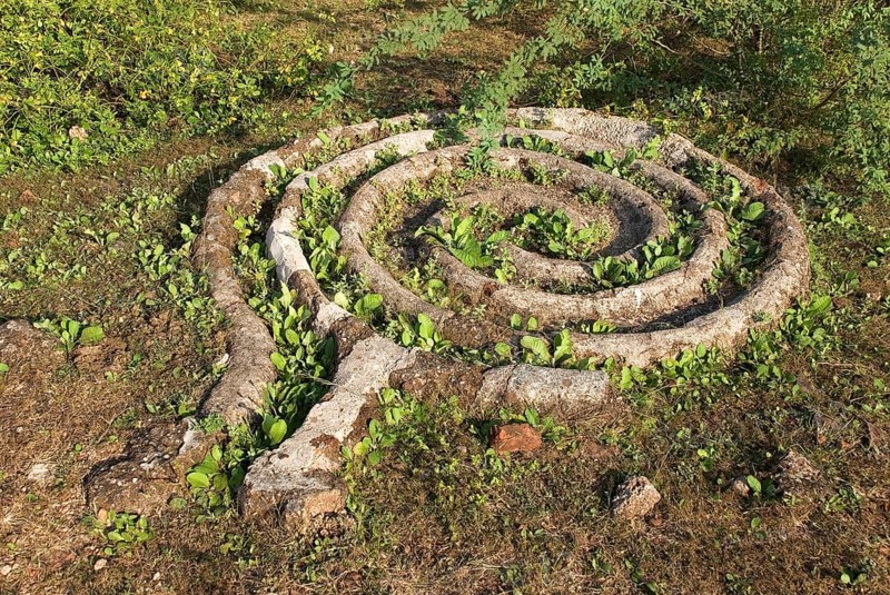 UNESCO world heritage Champaner Pavagadh, excavations by M S University of Baroda between 1970-1975 brought to light 'Amir Manzil Complex', Champaner, Panchmahals district, Gujarat state, India, Asia