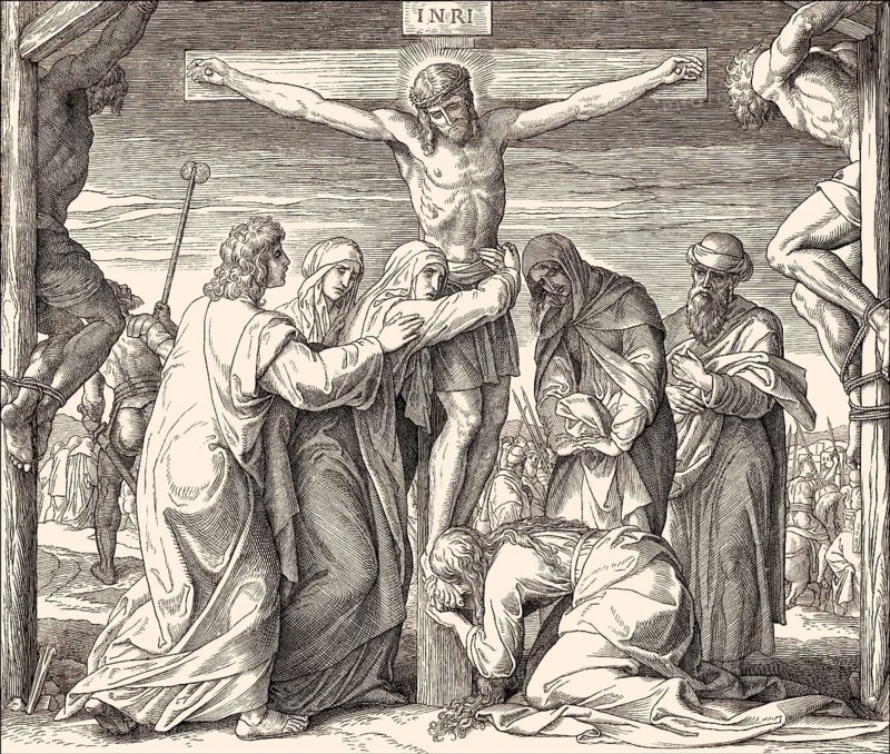 The Crucifixion of Jesus, by Julius Schnorr von Carolsfeld, 1860