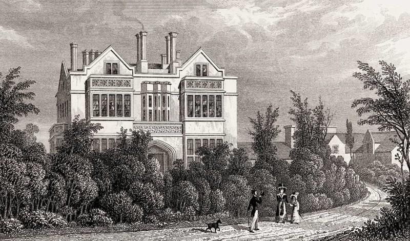 Sir H. Taylor's Villa, Regent's Park, London, UK, illustration by Th. H. Shepherd, 1826