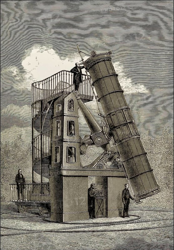 The great reflecting telescope, Paris observatory, 1885