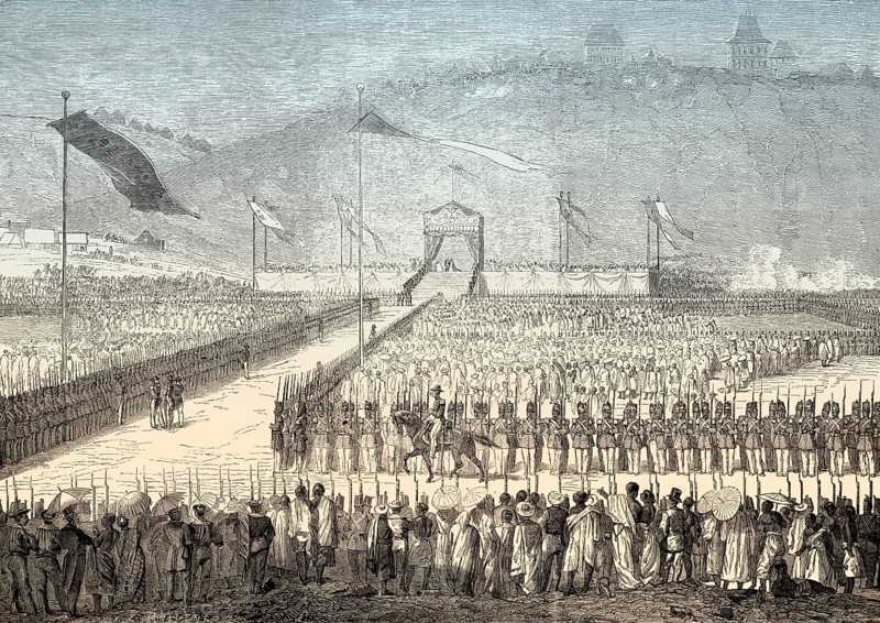 Coronation of King Radama II, 1829 – 1863, Kingdom of Madagascar
