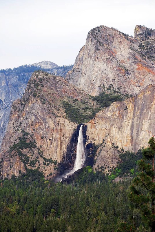 Bridal Veil falls, World Heritage Site 1984, Yosemite National park, California, USA United States of America