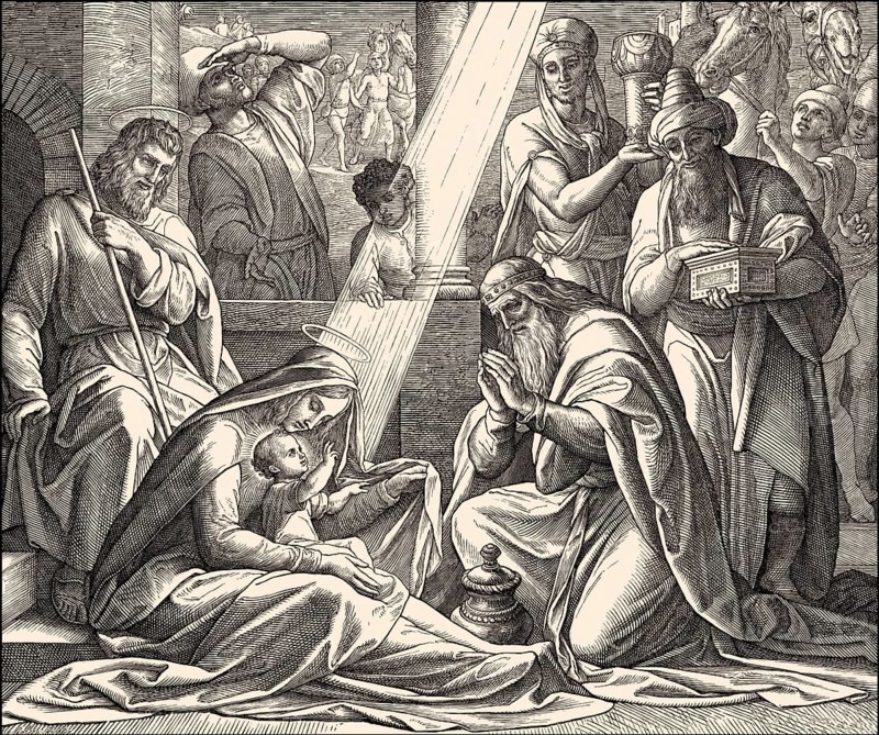 The biblical Magi, by Julius Schnorr von Carolsfeld