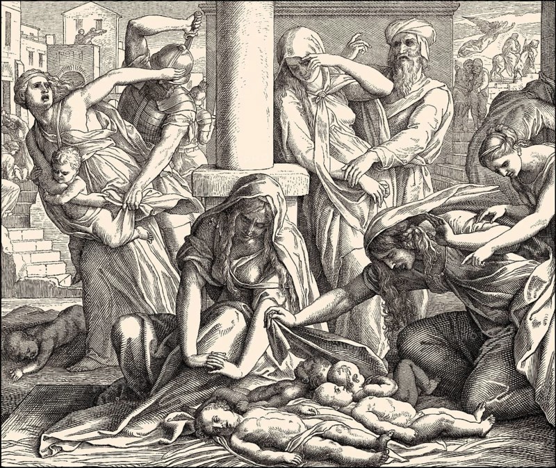 Massacre of the Innocents, New Testament, by Julius Schnorr von Carolsfeld, 1860