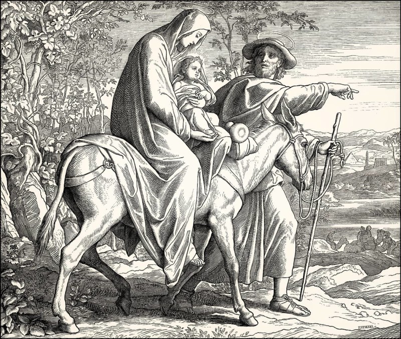 Flight to Egypt, by Julius Schnorr von Carolsfeld