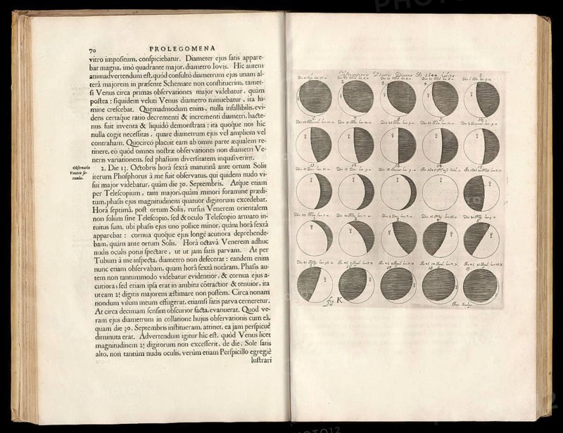 Selenographia, description of the moon, book by Johannes Hevelius, 1647