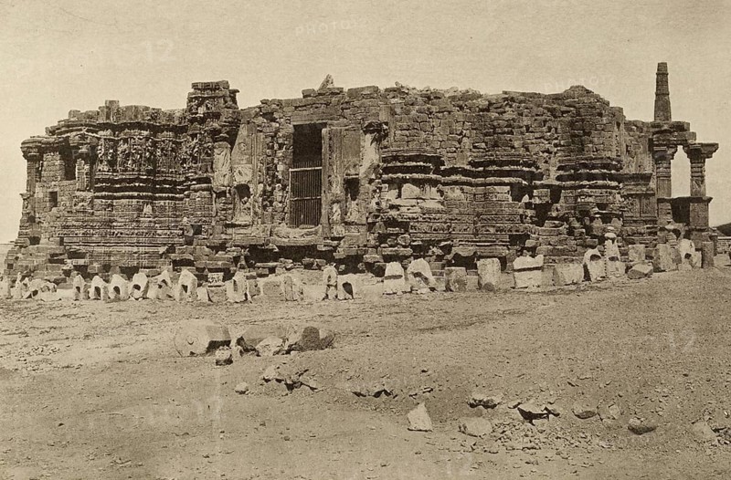 Ruins of the Somnath temple as they appeared in 1907, Somnath temple, Saurastra, Gujarat, India, Asia