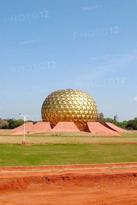 The Matrimandir, a meditation Centre established in 1968, District Viluppuram, Puducherry, Union Territory, India, Asia