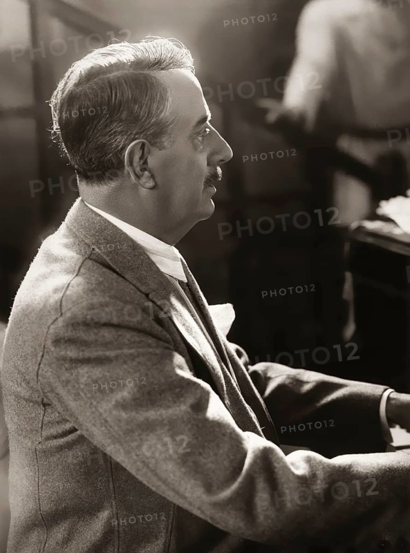 Giacomo Puccini, 1858 –1924, Italian composer, digitally edited according to a photograph