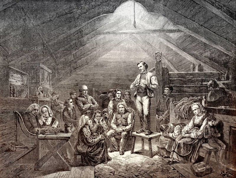 Meeting with Hans Nielsen Hauge, 1771 – 1824, Norwegian Haugean movement or Haugeanism