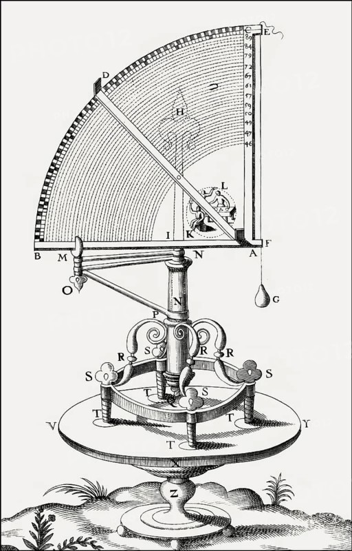 Instrument for the Restoration of Astronomy, Tycho Brahe, 1546-1601, Danish astronomer