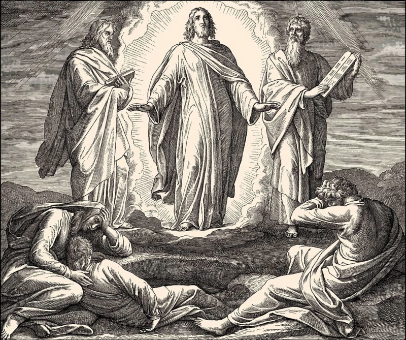 The Transfiguration of Jesus, New Testament, by Julius Schnorr von Carolsfeld, 1860