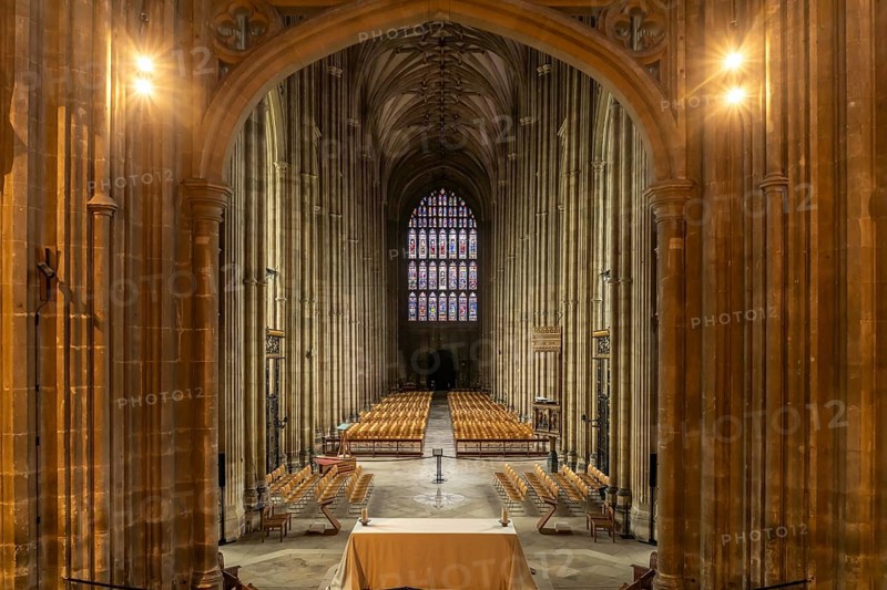 Nave of Canterbury Cathedral, England, Great Britain