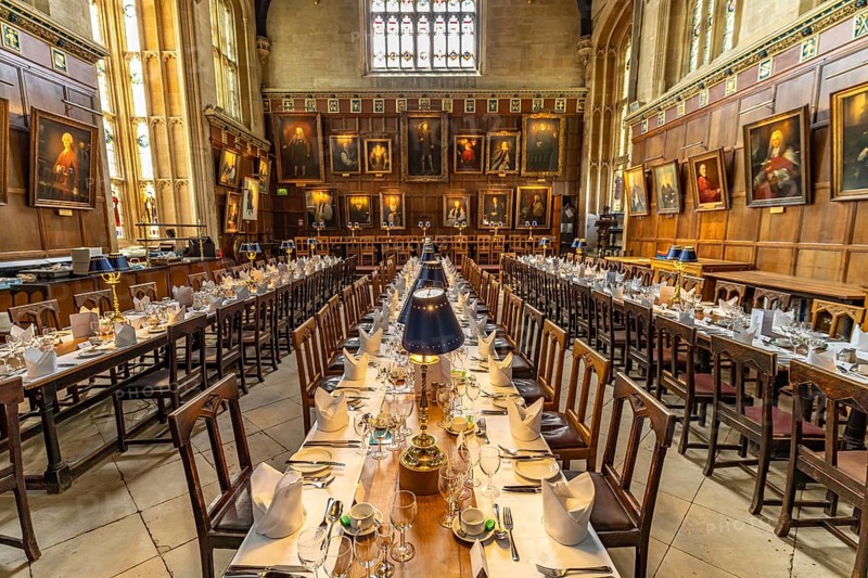 Dining Hall of Christ Church College, Oxford, Oxfordshire, England, Great Britain