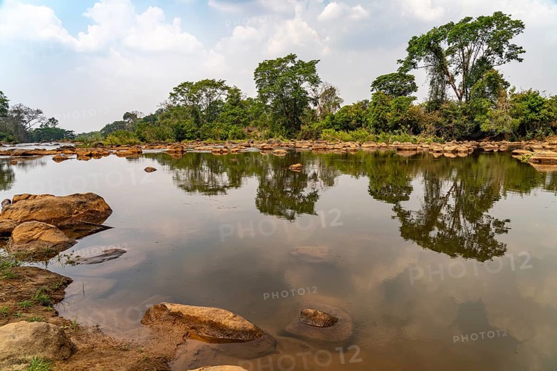 By the river Tad Lo, Bolaven Plateau, Laos, Asia