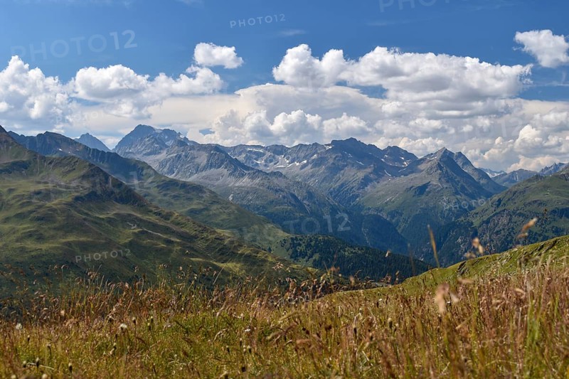 View from the Langschneid to the Hochgall, East Tyrol, Austria, Europe